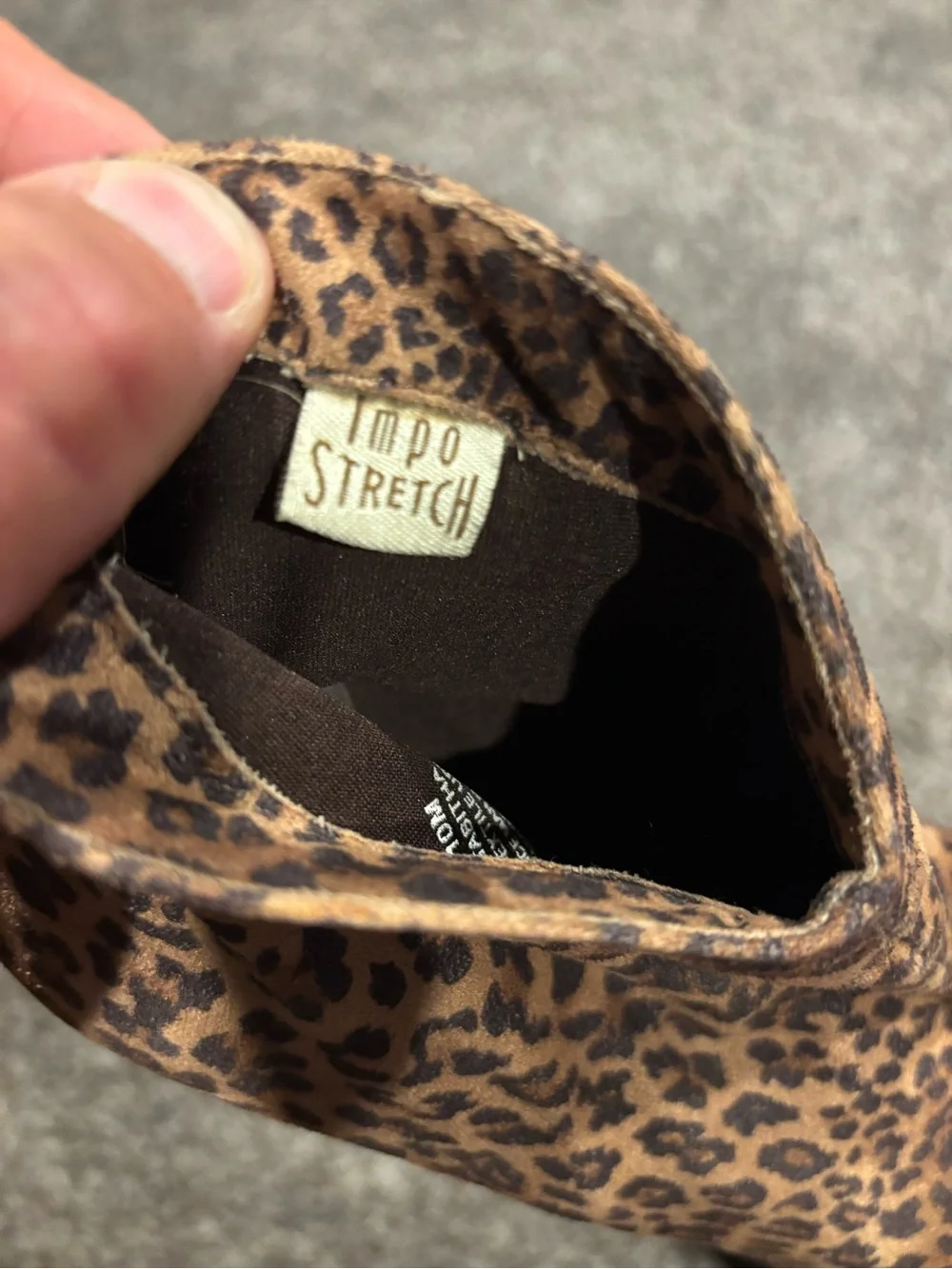 Impo Leopard-Print Wedge Ankle Boots in Tan and Black